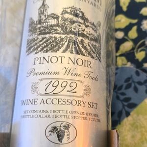 Wine accessory set, candle wicks